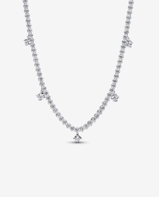 PANDORA™ Sparkling Drop Sterling Silver Collier Necklace