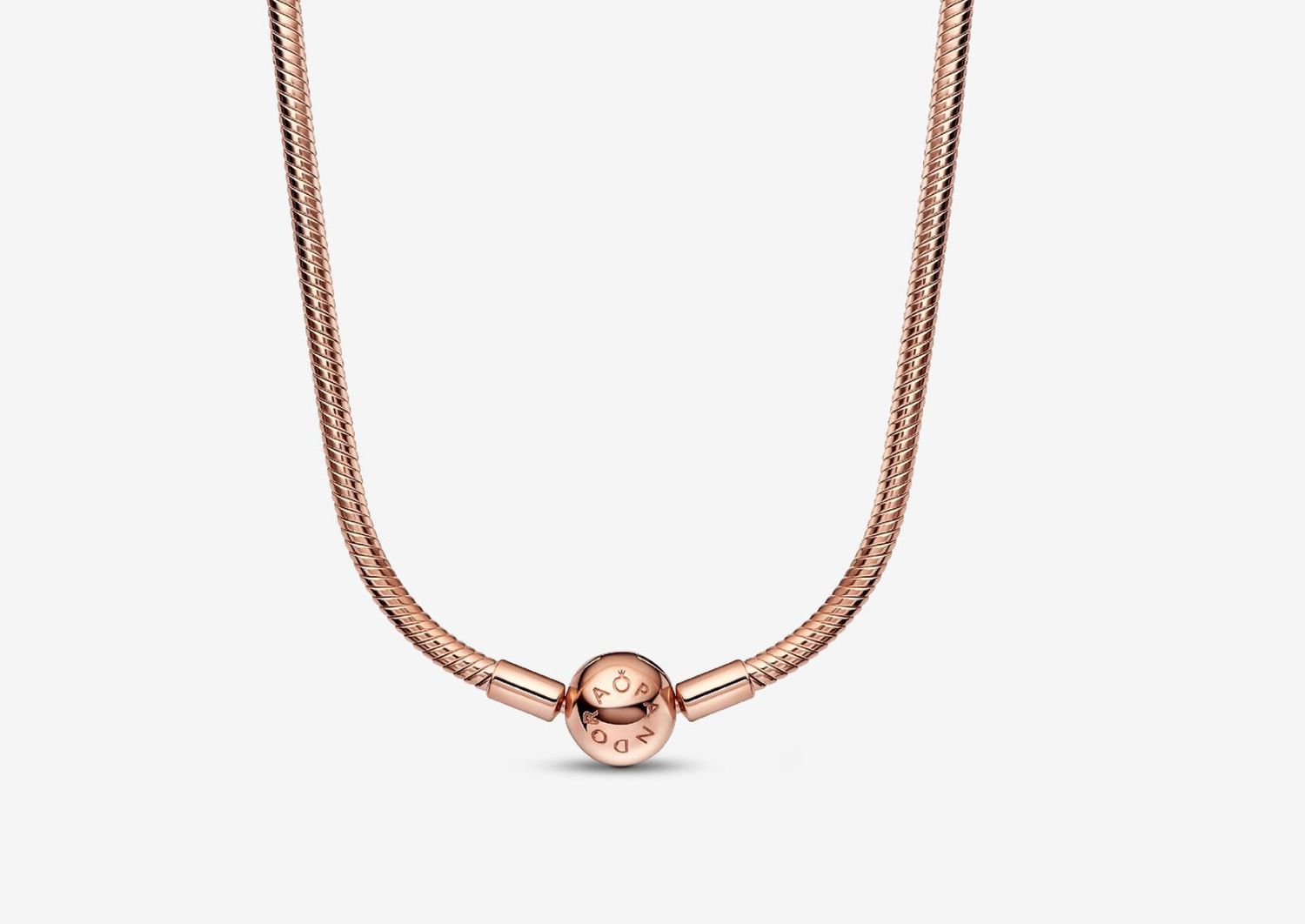 PANDORA™ 14K Rose Gold Plated Snake Chain Necklace