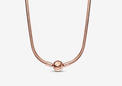 PANDORA™ 14K Rose Gold Plated Snake Chain Necklace