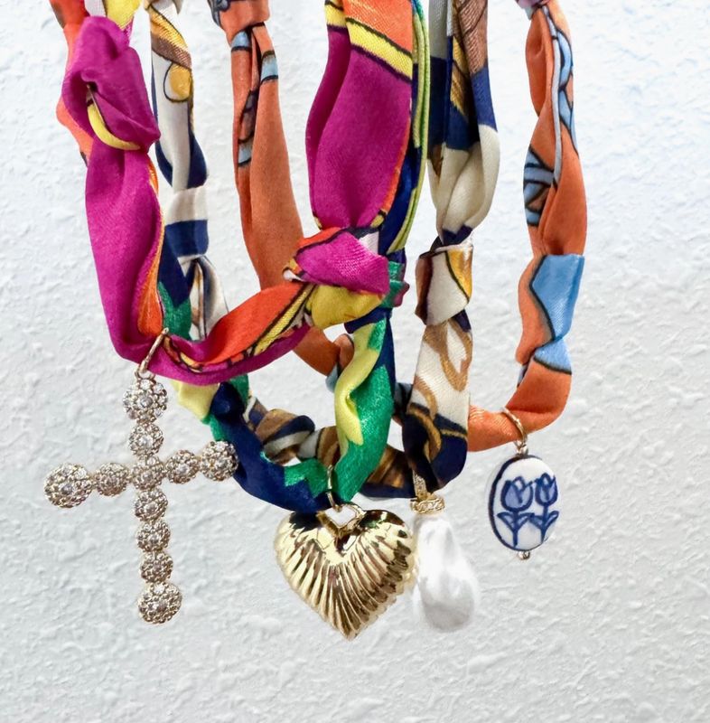 Scarf Bandana Charm Necklace