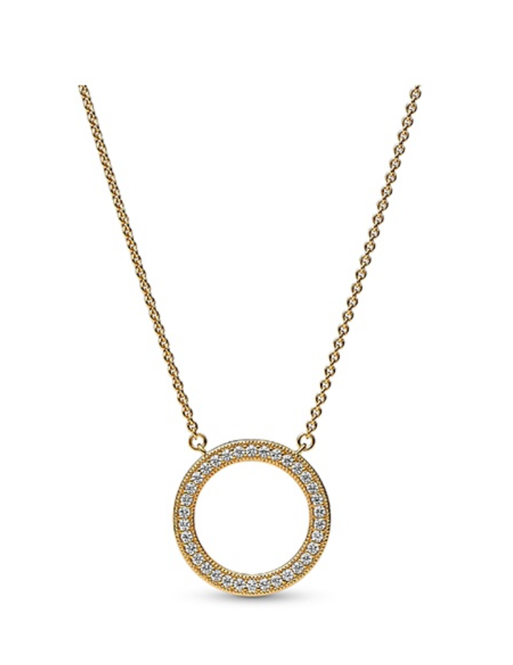 PANDORA™ Signature Logo 14K Gold Plated Necklace