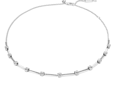 PANDORA™ Sparkling Pavé Collier Bars Sterling Silver Necklace