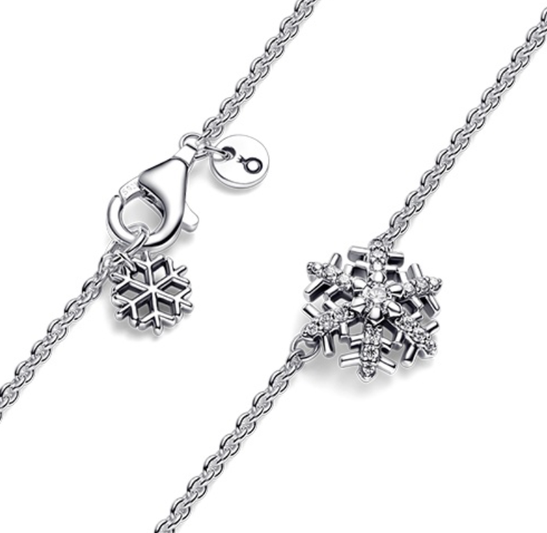 PANDORA™ Snowflake Sterling Silver Necklace