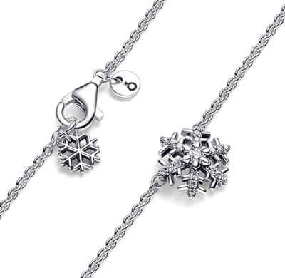 PANDORA™ Snowflake Sterling Silver Necklace