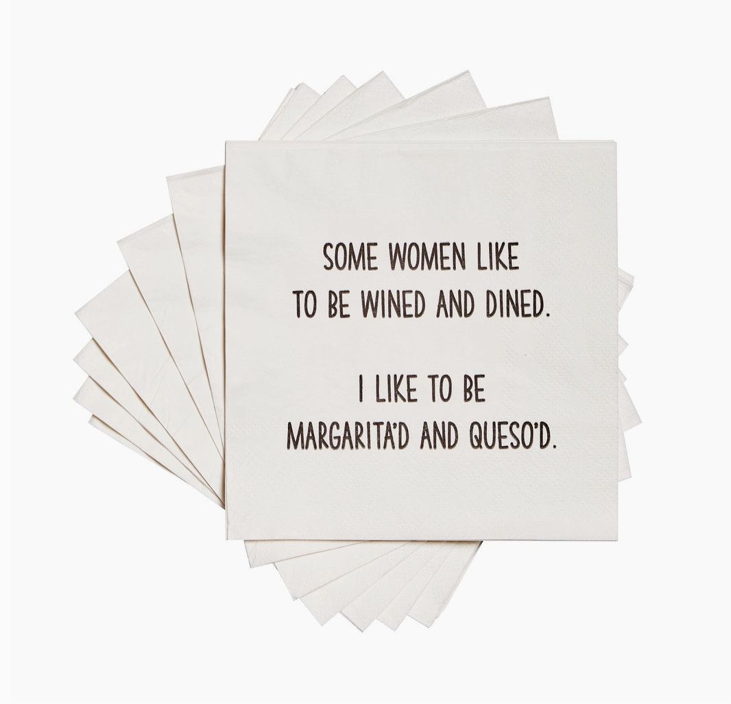 Some Women Like to be Wined Cocktail Napkin
