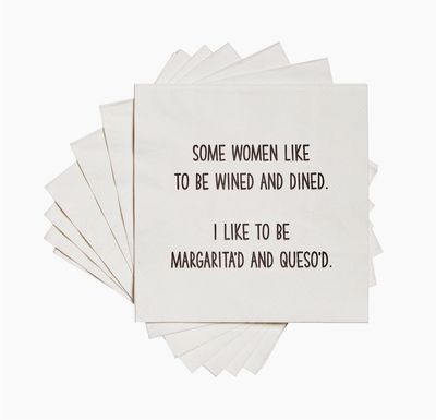 Some Women Like to be Wined Cocktail Napkin