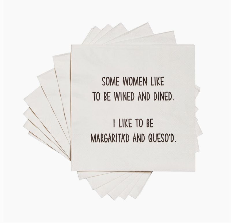 Some Women Like to be Wined Cocktail Napkin