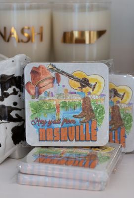 Nashville Skyline Paper Coaster Set