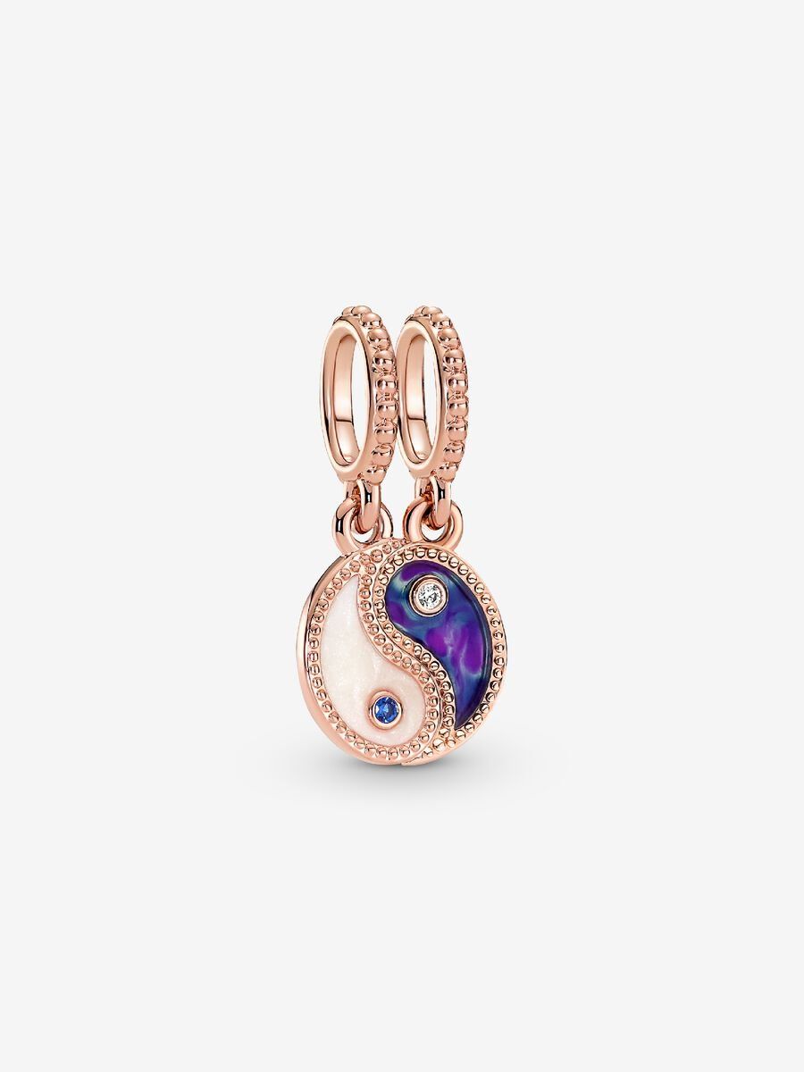 PANDORA™ Splittable Yin &amp; Yang 14K Rose Gold-Plated 2-Piece Charm