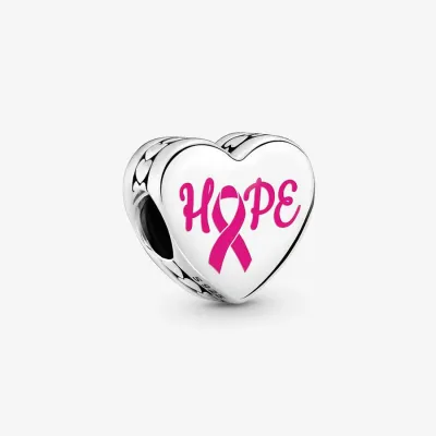 PANDORA™ Hope Pink Ribbon Heart Charm