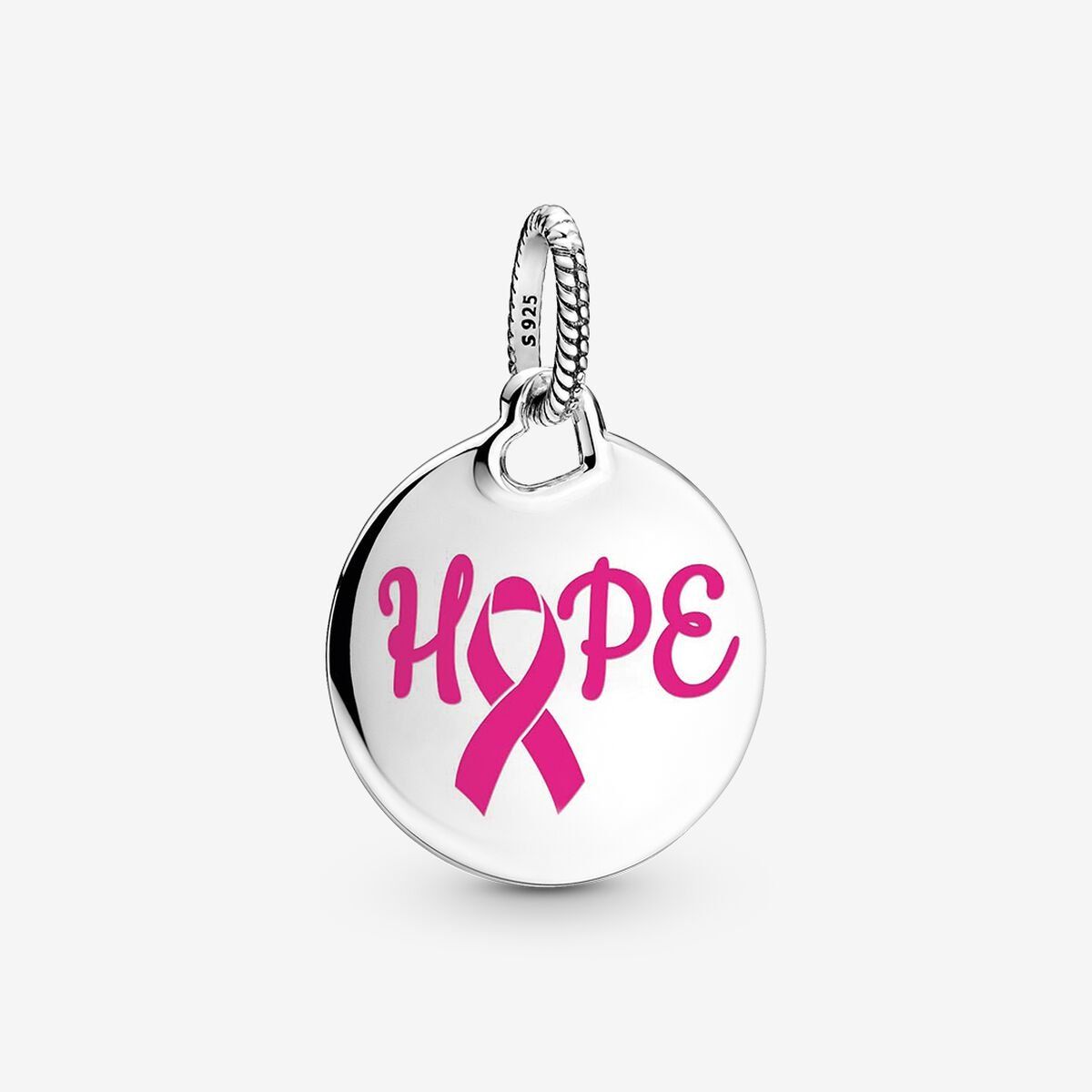 PANDORA™ Hope Pink Ribbon Dangle Pendant Charm