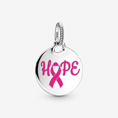 PANDORA™ Hope Pink Ribbon Dangle Pendant Charm