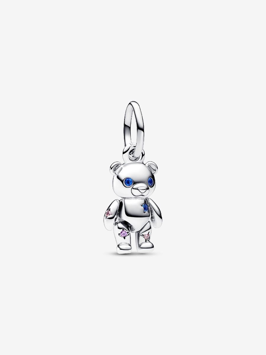 PANDORA™ Moveable Teddy Bear Silver Dangle Charm