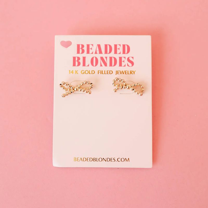 The Gold Bow Earrings