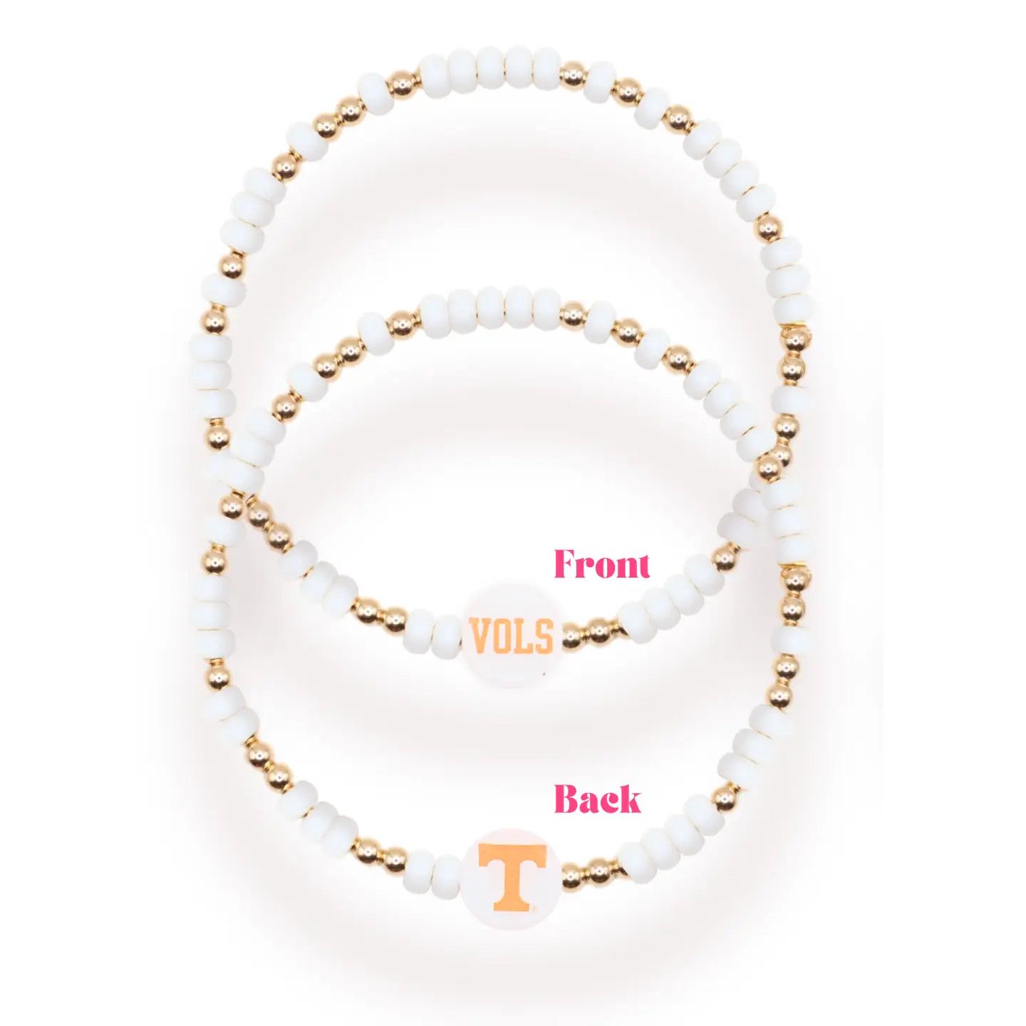 The UT VOLS White + Gold Bracelet