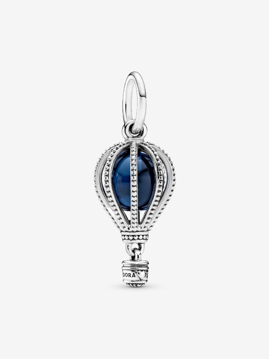 PANDORA™ Blue Crystal Hot Air Balloon Dangle Charm