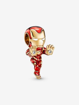 PANDORA™ Marvel Iron Man 14K Gold-Plated Charm