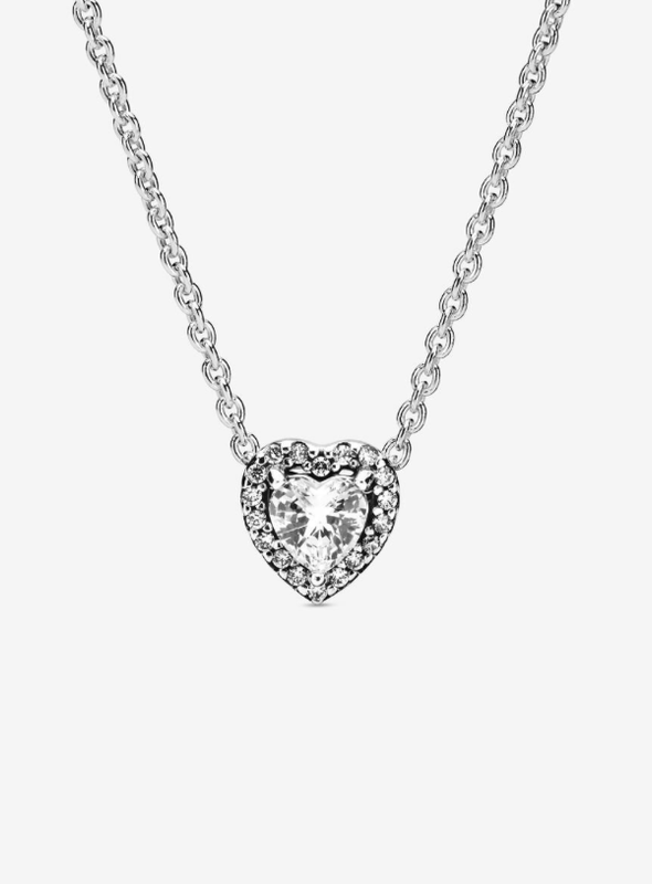PANDORA™ Elevated Heart Necklace Sterling Silver