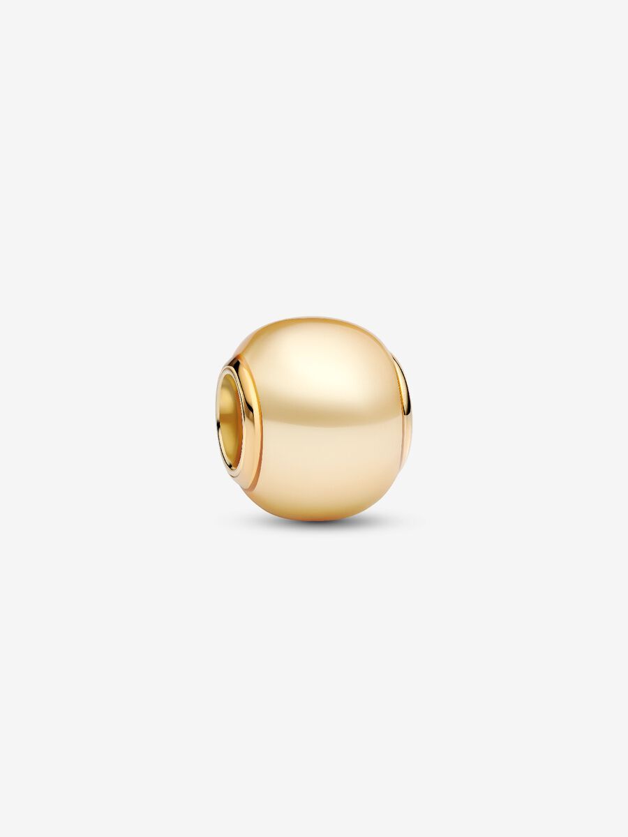 PANDORA™ 14K Gold Plated Lacquered Artificial Pearl Charm