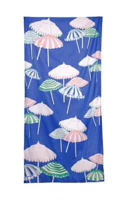 Monterosso Beach Towel Sapphire/Pink/Capri