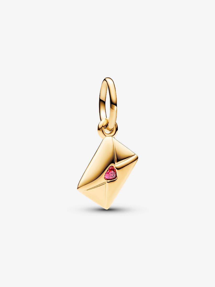 PANDORA™  14K Gold Plated Love Letter Envelope Dangle Charm