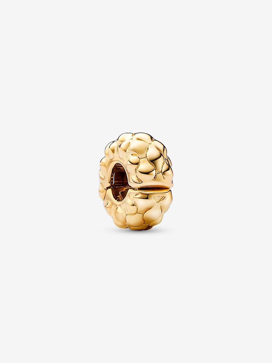 PANDORA™ 14K Gold Plated Studded Pattern Clip