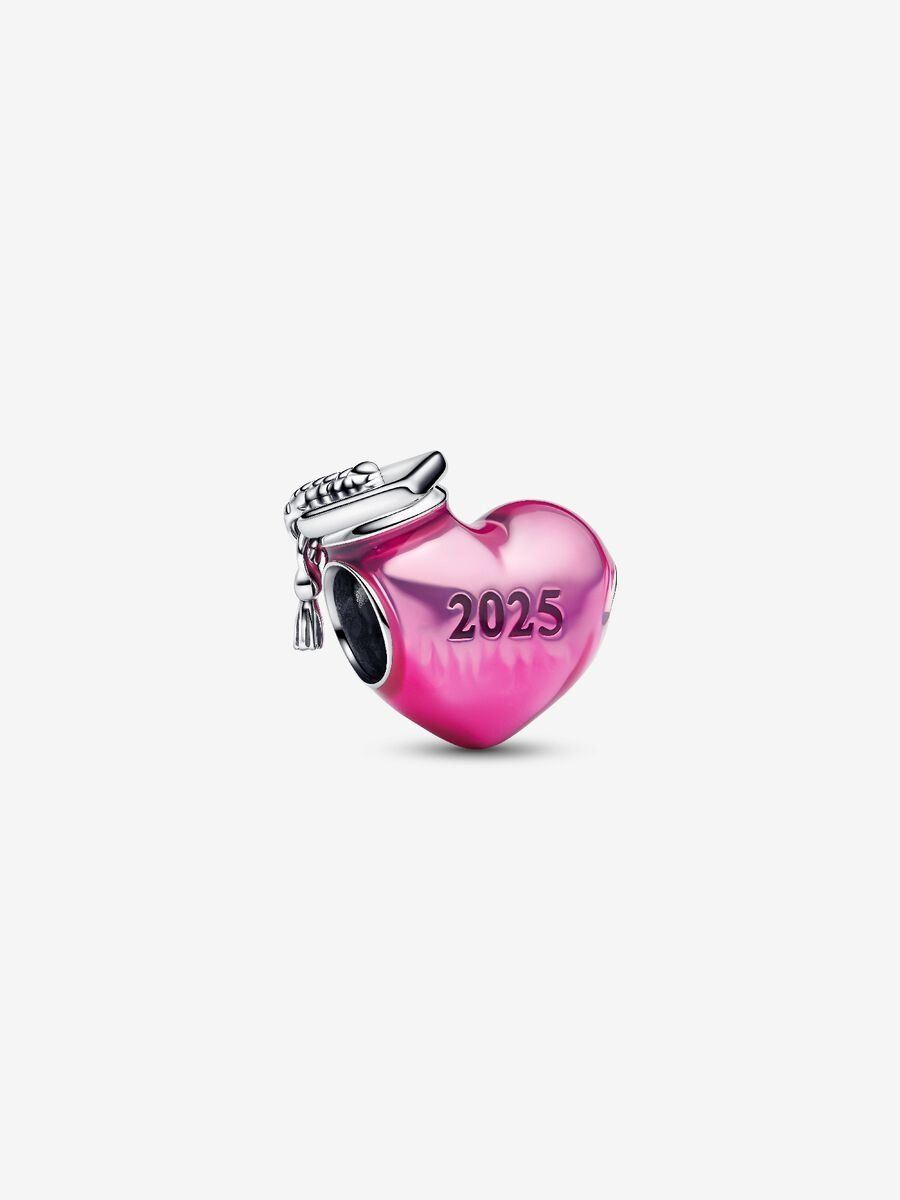 PANDORA™ 2025 Graduation Pink Heart Charm