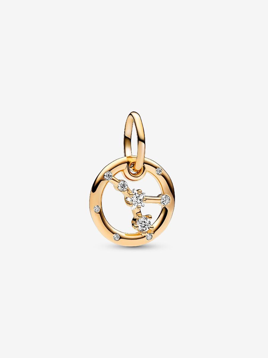 PANDORA™ Cancer Zodiac 14K Gold Plated Dangle Charm