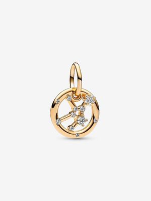 PANDORA™ Virgo Zodiac 14K Gold Plated Dangle Charm