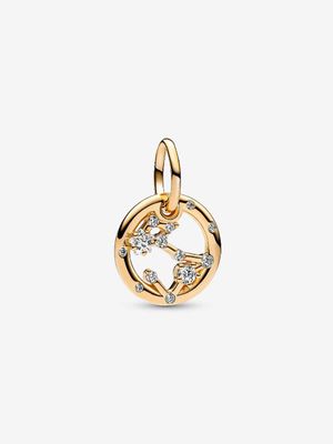 PANDORA™ Pisces Zodiac 14K Gold Plated Dangle Charm