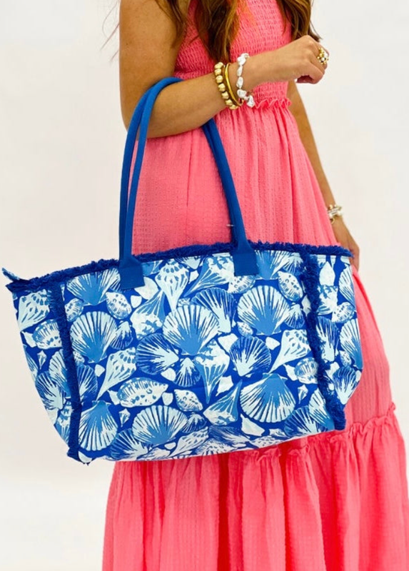 The Sapphire Palace and Sky Sanibel Fringe Tote