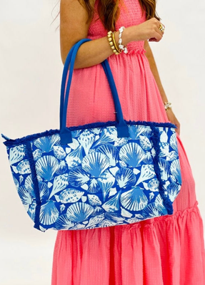 The Sapphire Palace and Sky Sanibel Fringe Tote