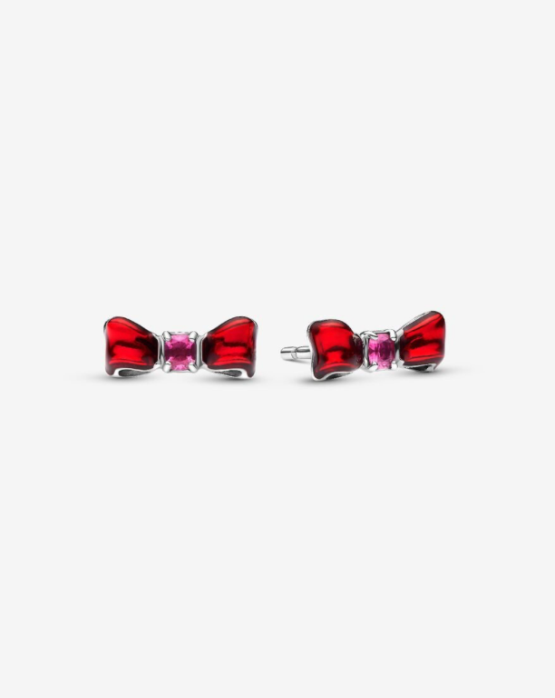 PANDORA™ Disney Snow White Bow Stud Earrings Sterling Silver