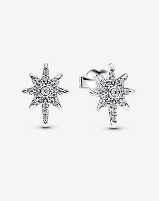 PANDORA™ Sparkling North Star Stud Earrings Sterling Silver