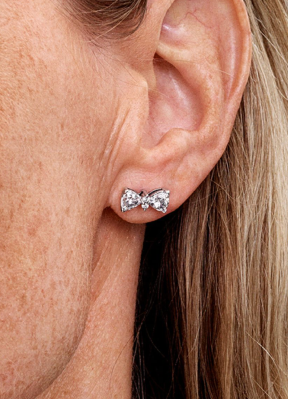 SALE | PANDORA™ Silver Bow Stud Earrings