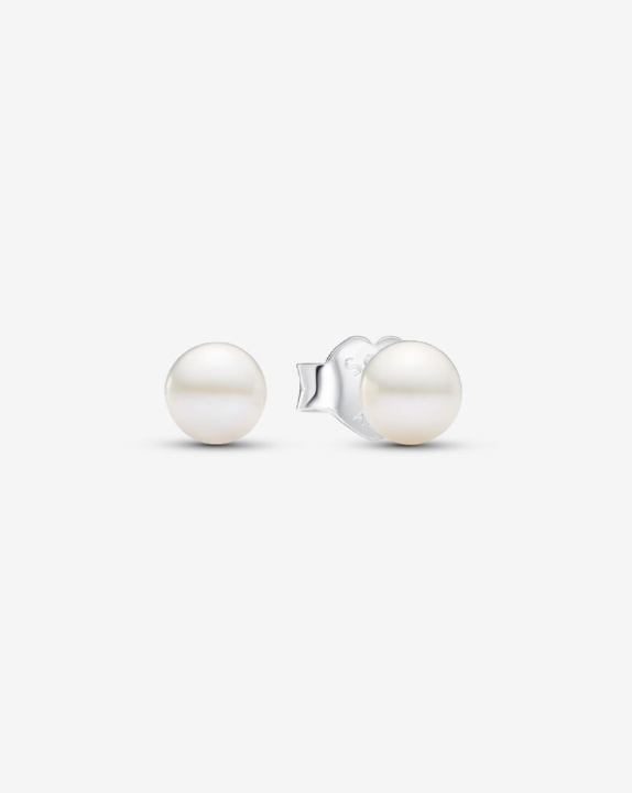 PANDORA™ Treated Freshwater Cultured Pearl 4.5mm Stud Earrings Sterling Silver