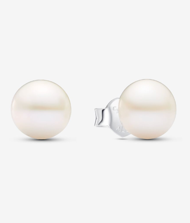 PANDORA™ Treated Freshwater Cultured Pearl 7mm Stud Earrings Sterling silver