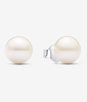 PANDORA™ Treated Freshwater Cultured Pearl 7mm Stud Earrings Sterling silver