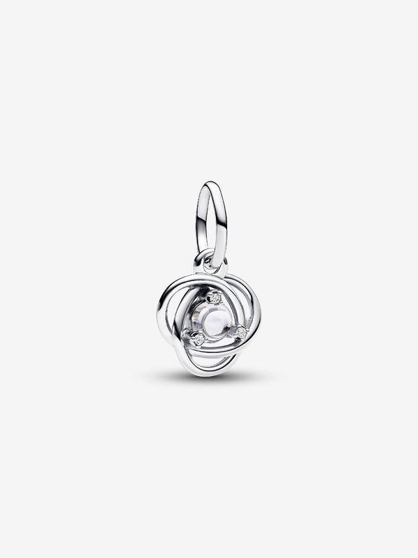 PANDORA™ Clear April Birthstone Eternity Circle Dangle Charm