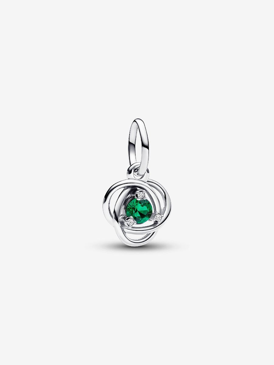 PANDORA™ Green May Birthstone Eternity Circle Dangle Charm
