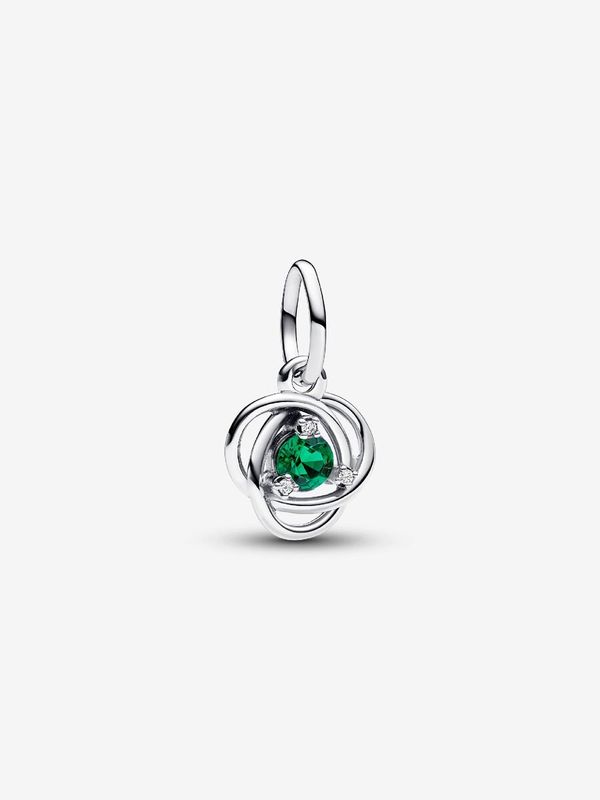 PANDORA™ Green May Birthstone Eternity Circle Dangle Charm