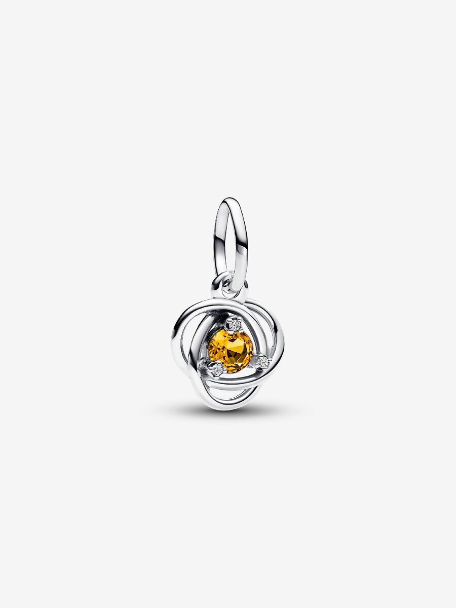 PANDORA™ Honey November Birthstone Eternity Circle Dangle Charm