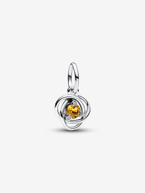 PANDORA™ Honey November Birthstone Eternity Circle Dangle Charm