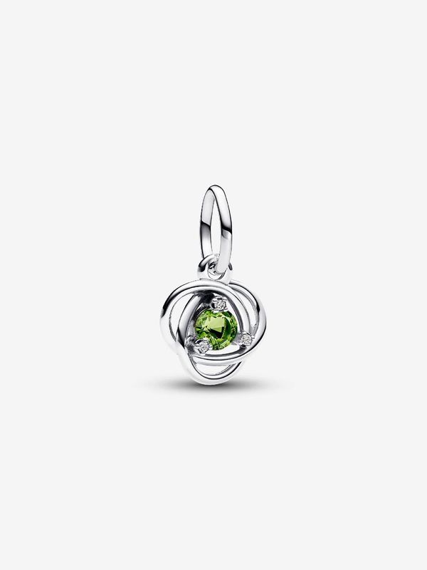 PANDORA™ Spring Green August Birthstone Eternity Circle Dangle Charm