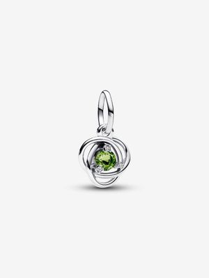 PANDORA™ Spring Green August Birthstone Eternity Circle Dangle Charm