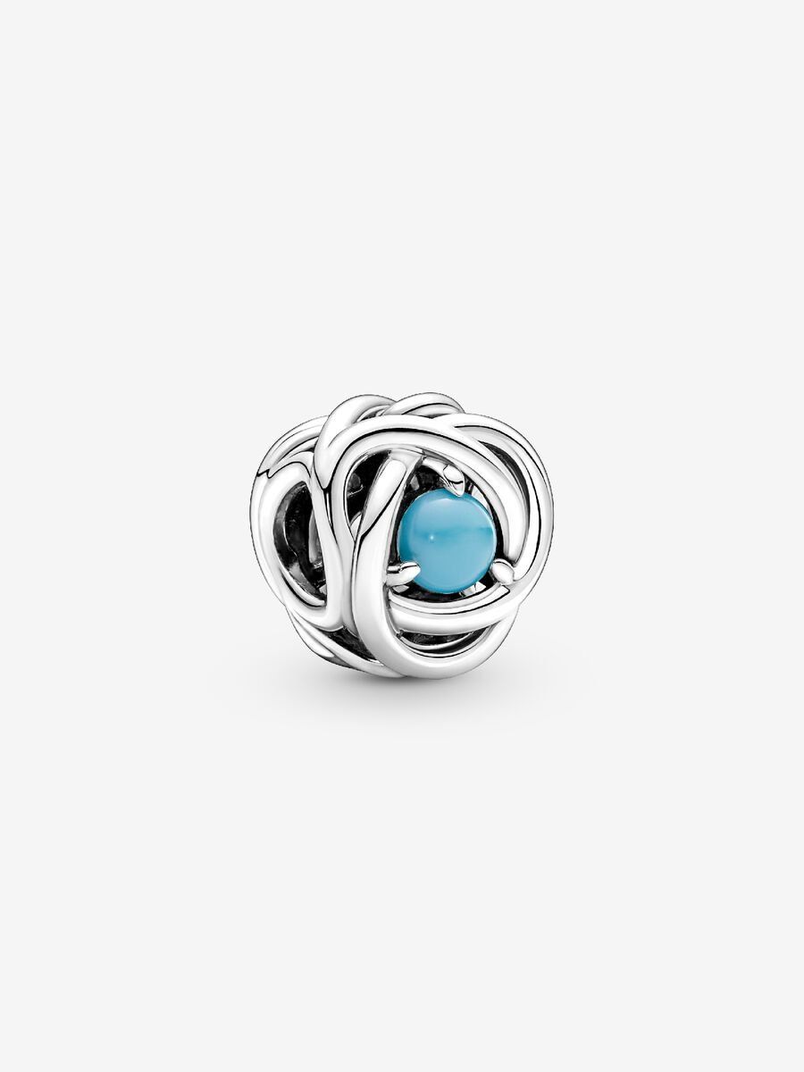 PANDORA™ December Turquoise Blue Birthstone Eternity Circle Charm