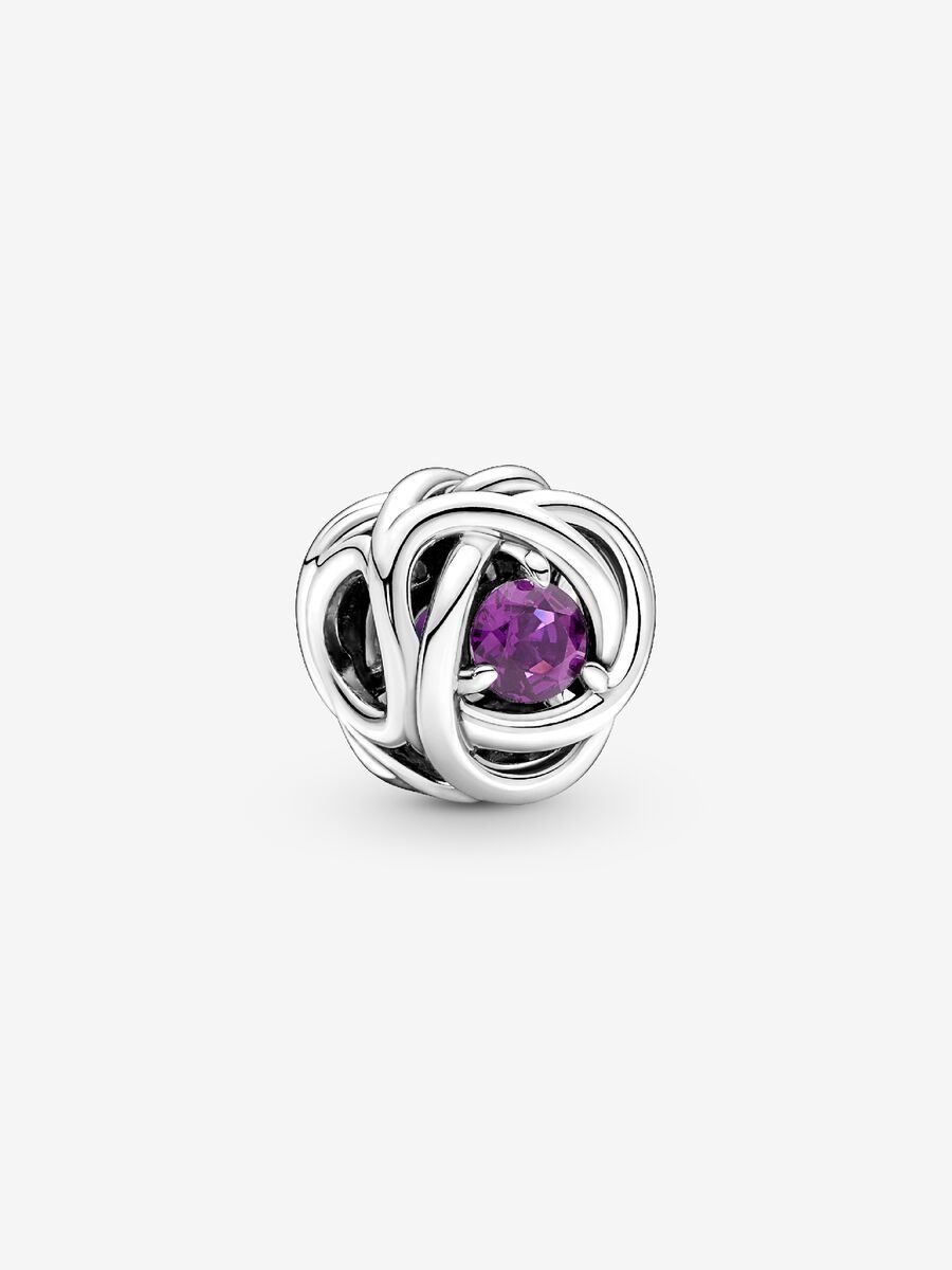 PANDORA™ February Sweet Grape Purple Birthstone Eternity Circle Charm