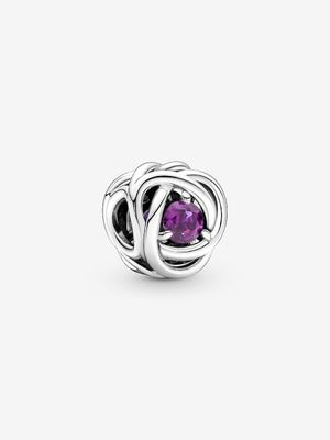 PANDORA™ February Sweet Grape Purple Birthstone Eternity Circle Charm
