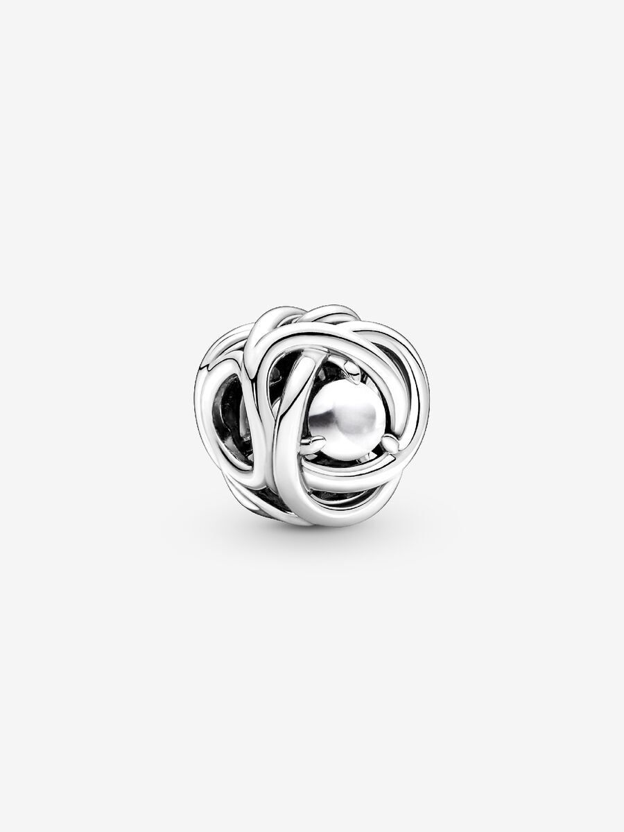 PANDORA™ June Mother of Pearl Birthstone Eternity Circle Charm