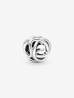 PANDORA™ June Mother of Pearl Birthstone Eternity Circle Charm